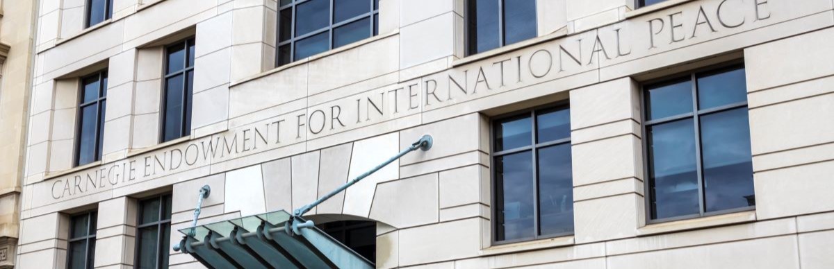 front of the carnegie endownment for international peace building